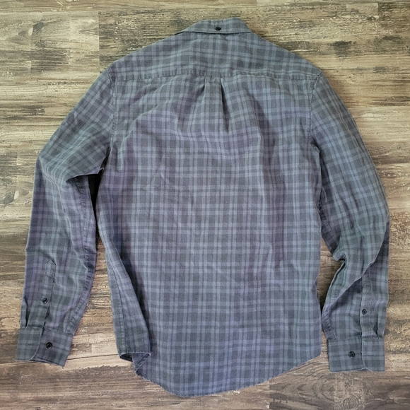 Penguin Shirt Mens M Blue Plaid Cotton Heritage Slim Fit Pocket Logo Button-Down - Picture 6 of 6